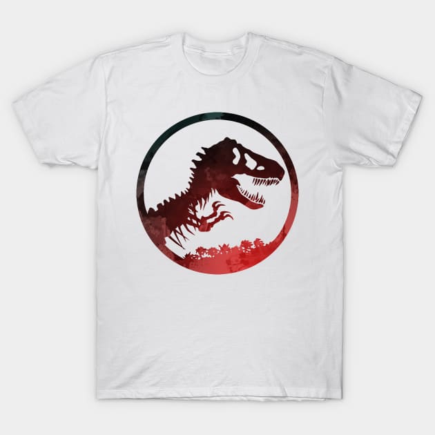 Dinosaur Inspired Silhouette T-Shirt by InspiredShadows